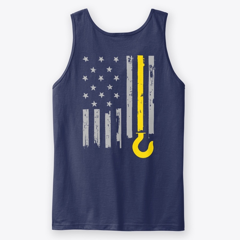 Tow Truck Driver Yellow Line Flag