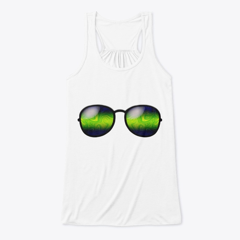 Marbled Glasses - Green & Navy