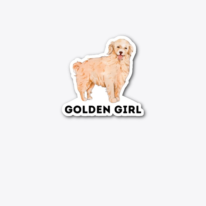 Golden Retriever Golden Girl Sticker