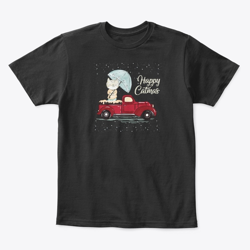 Happy Merry Catmas tee