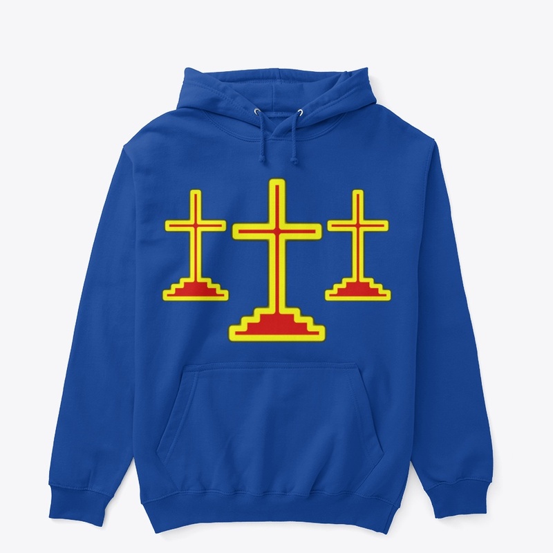 3 crosses hoodie