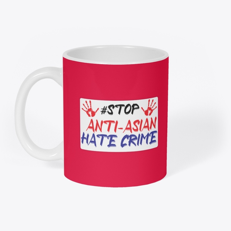 stop anti asian hate drinking mug