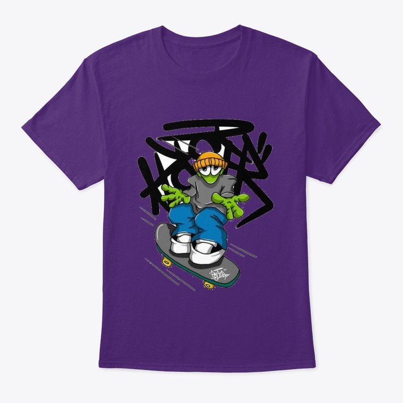 Graffiti Skateboarder Graphic