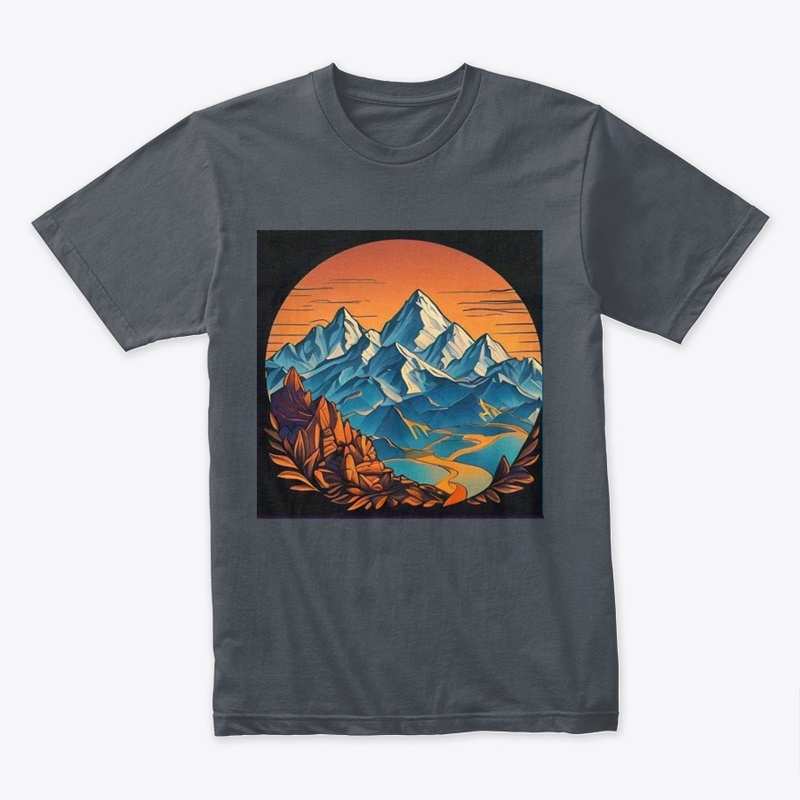 natural scene t shirt desing 
