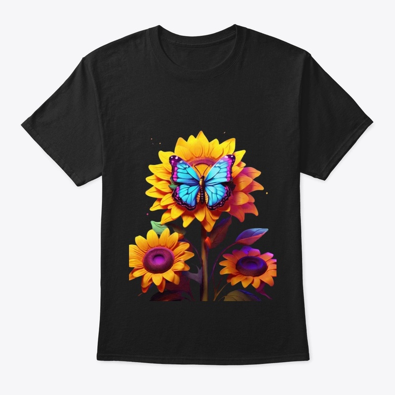 Nature Sunflower and Butterfly Shirts