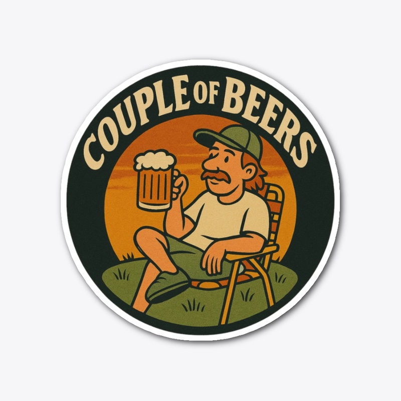 Couple of Beers Lawn Chair Guy