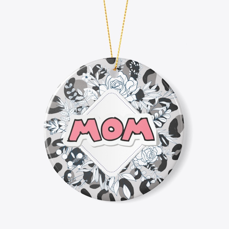 Mom with floral Leopard Print