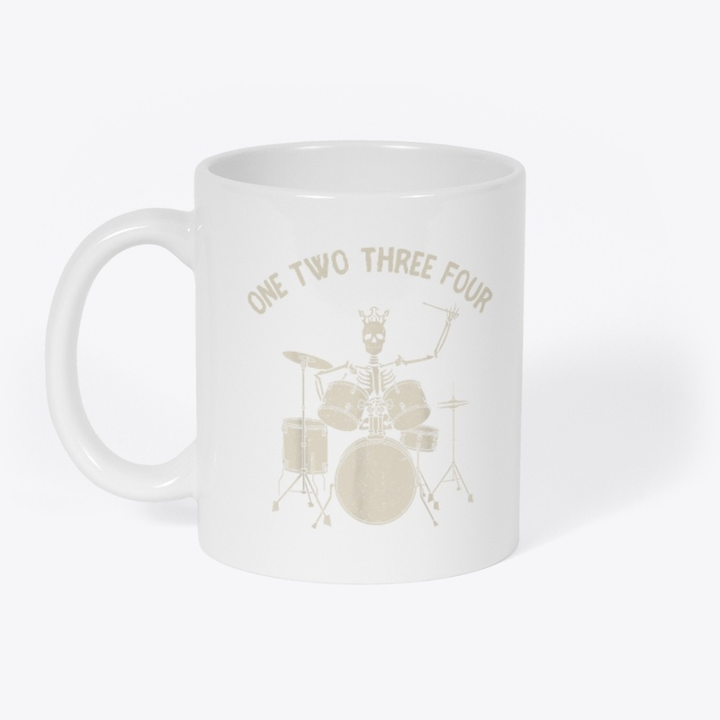 Halloween Skeleton Play Drum cool tshirt