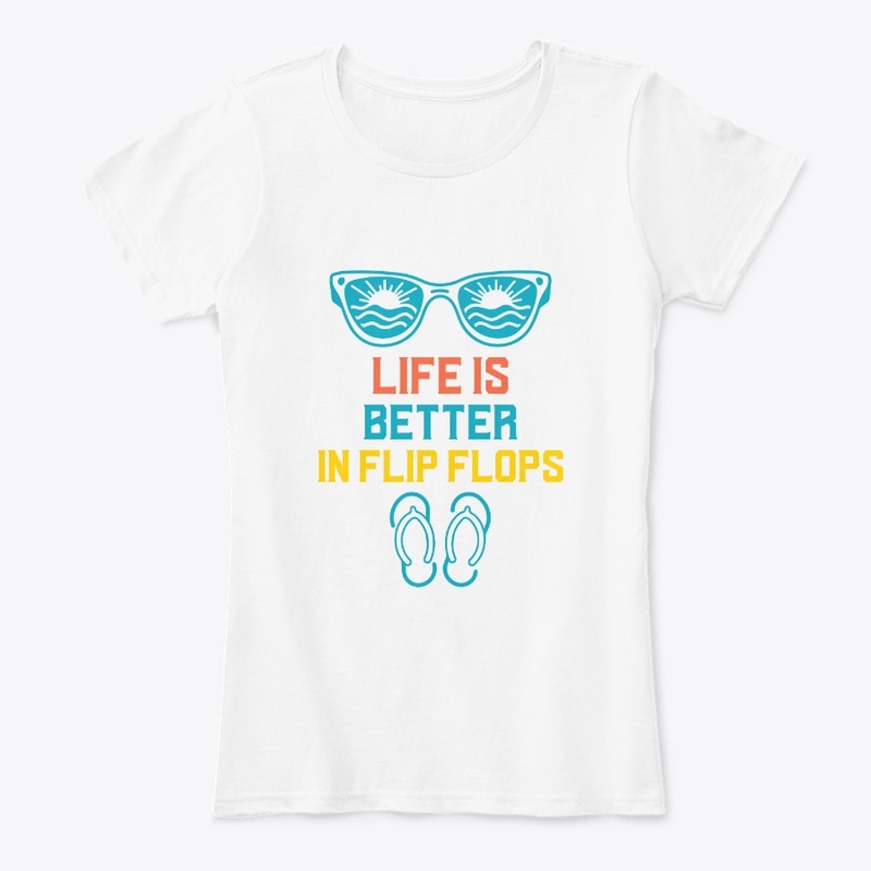 Life is Better in Flip Flops Funny Retro