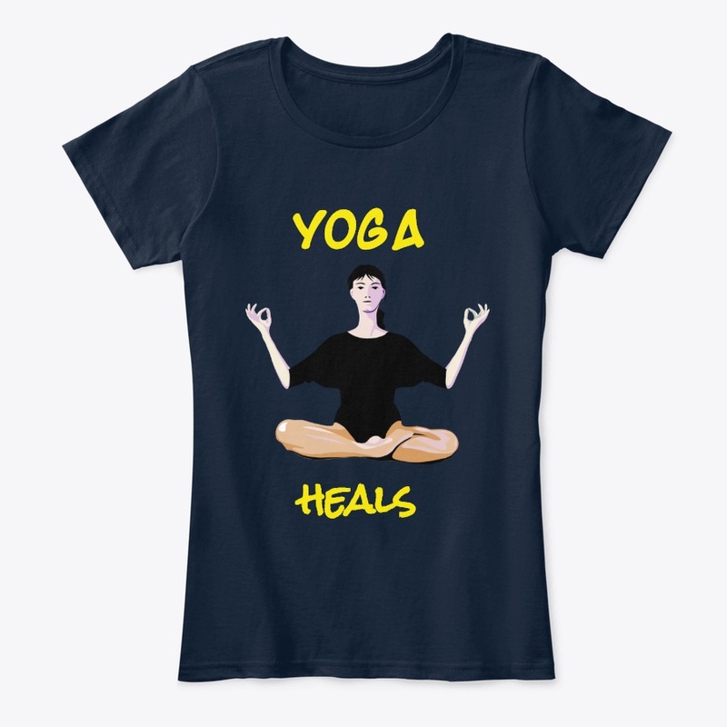 yoga heals multicolour yoga tee 