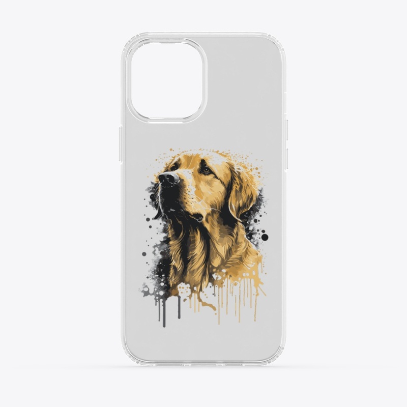 dog golden stily splash