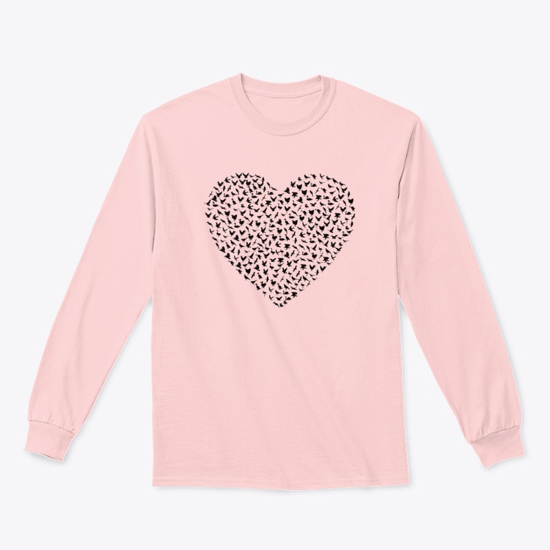 Corazón de pájaros y aves