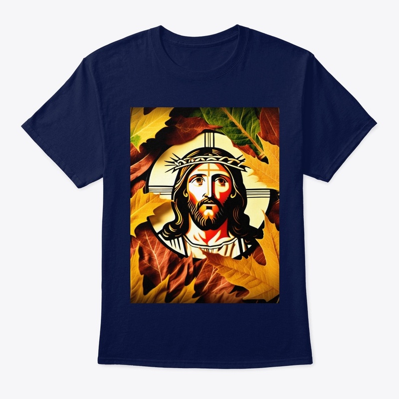 Jesus on the Leaf graphic shirt