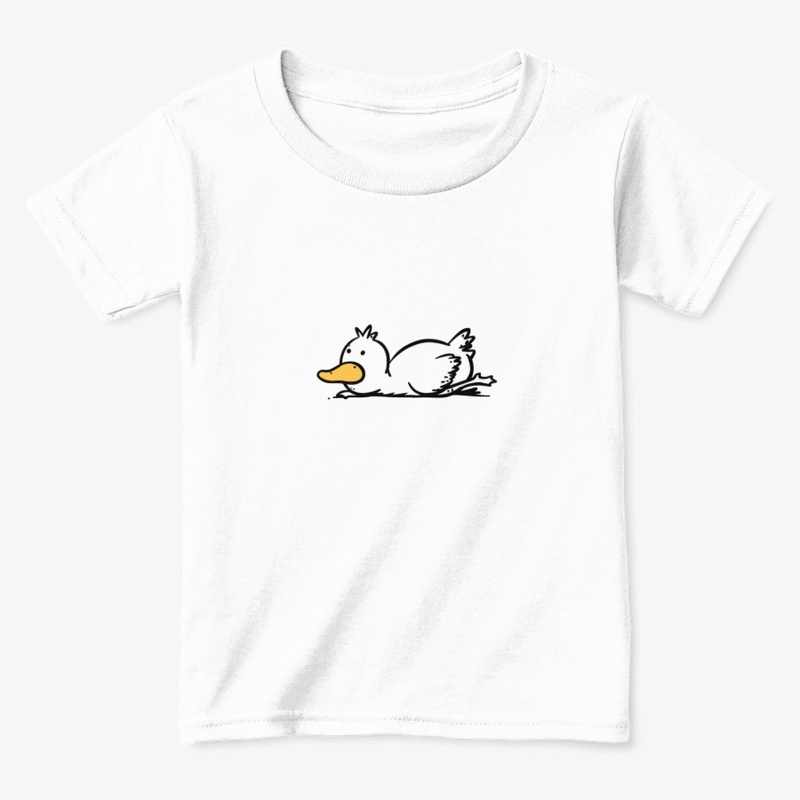 Relaxing Minimalist Duck Illustration 