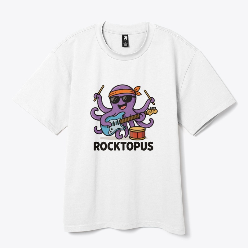 Rocktopus Funny Octopus Character