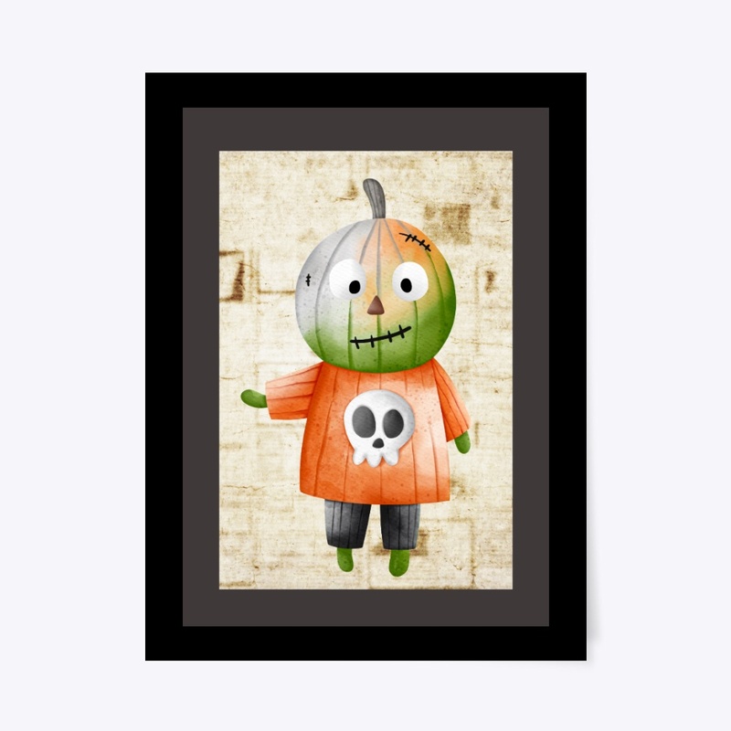 Pumpkin Vintage Halloween Poster