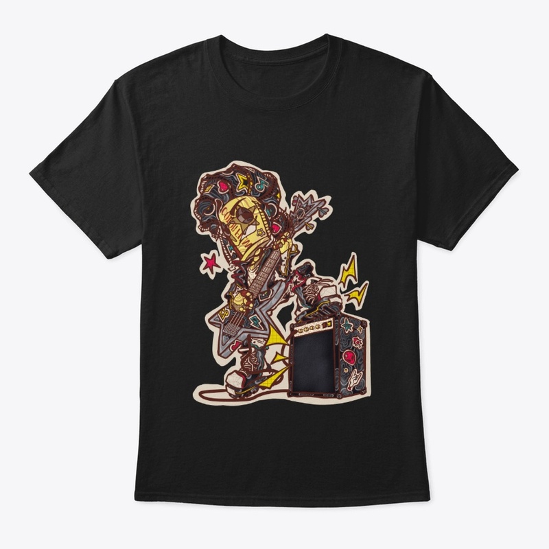 Rock Guitar Graphic T-Shirt | Blotchbit
