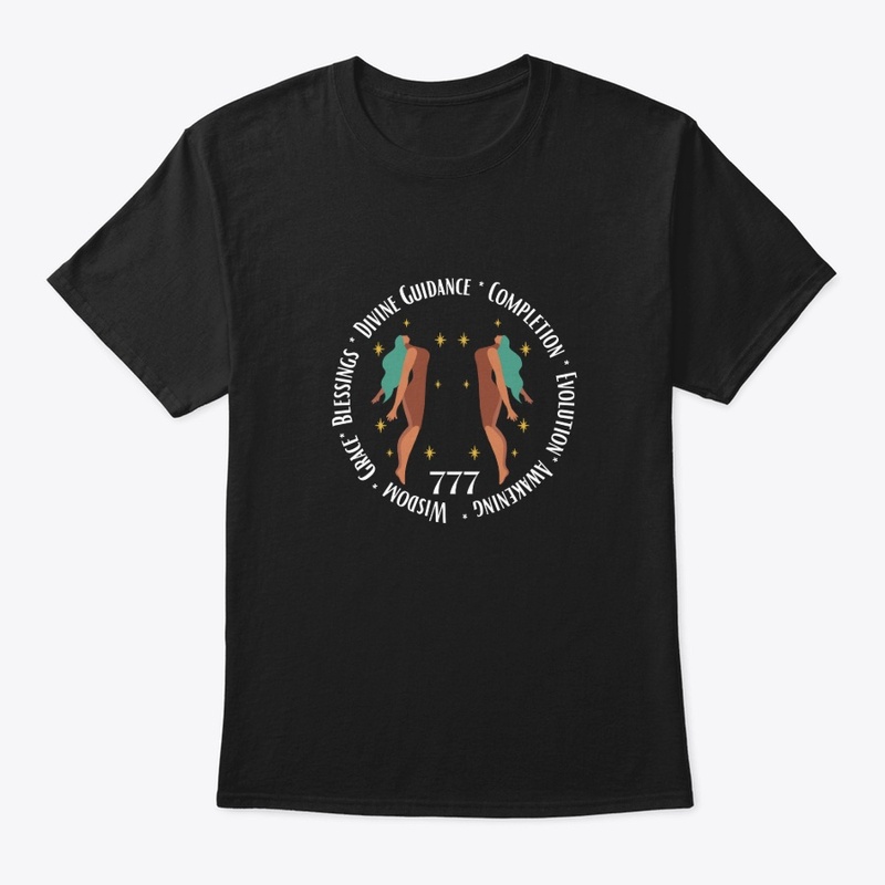 777 Angel Number - Black Collection