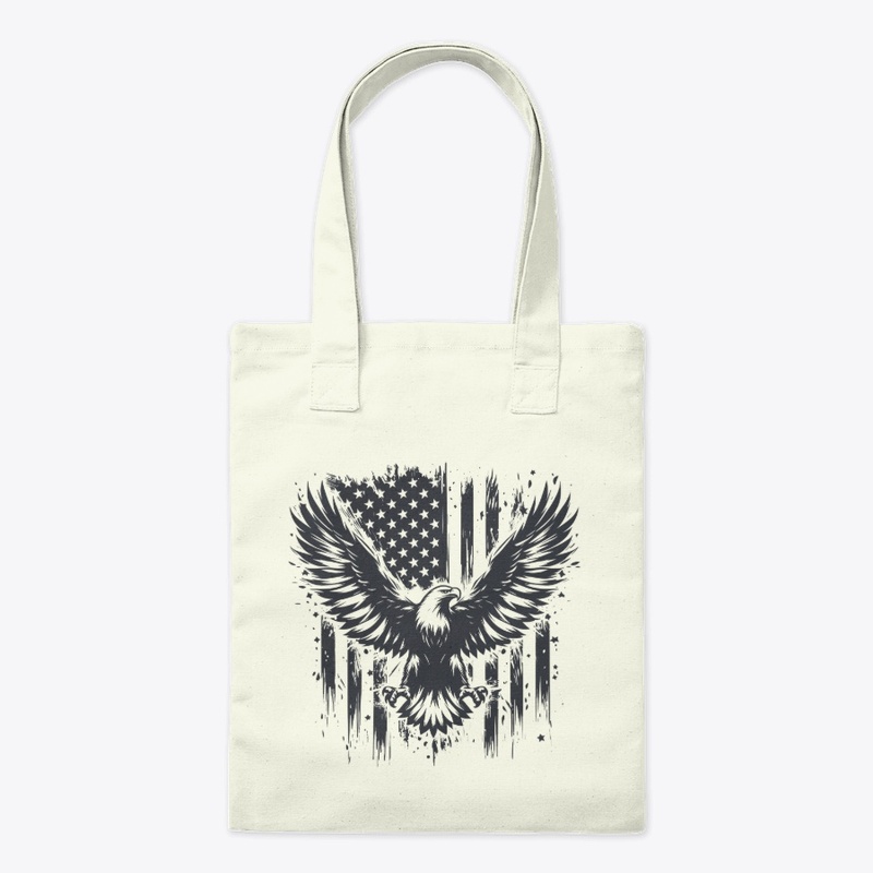 Eagle with American Flag
