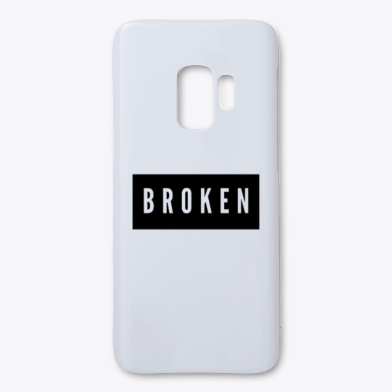 Broken - Funny Emo Bold Text