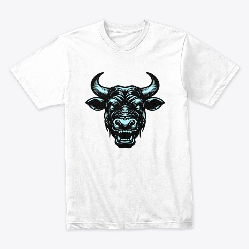 Wild Angry Cow Graphic