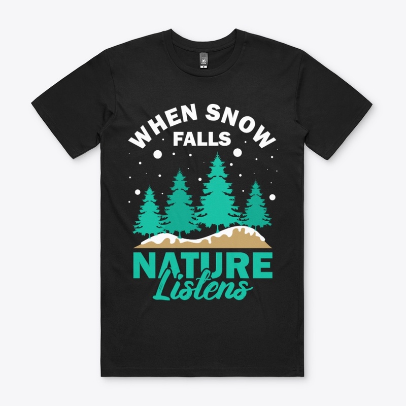 when snow falls nature