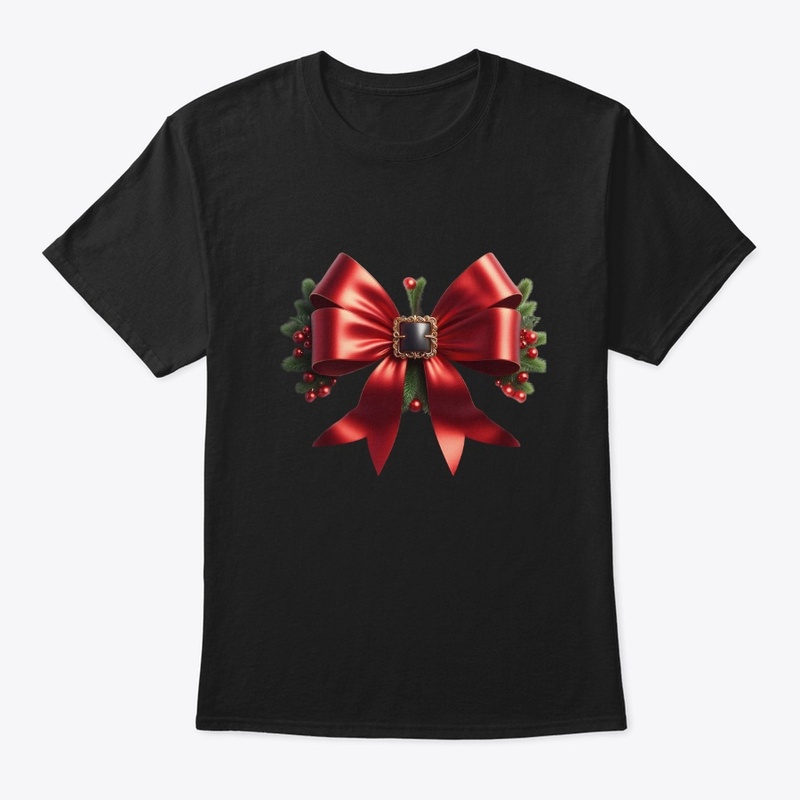 Christmas Coquette bow T-shirt