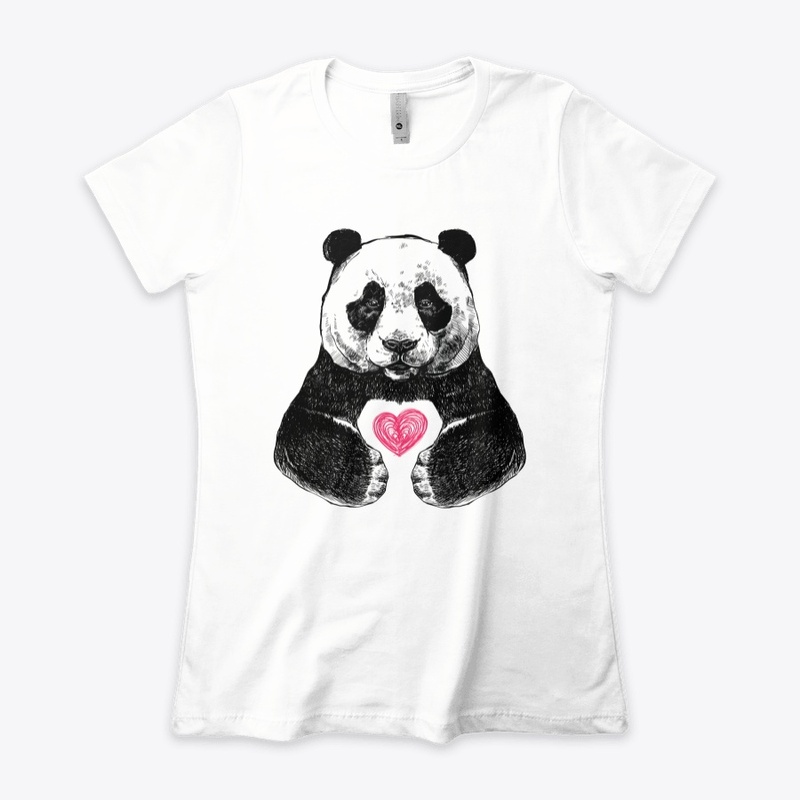 panda and heart -international panda day