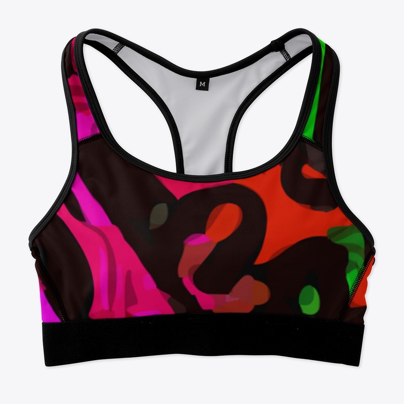 Pink Black Cheetah Abstract 