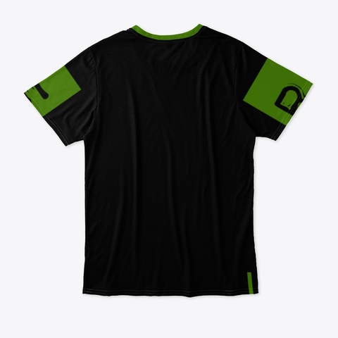 Two  Black T-Shirt Back