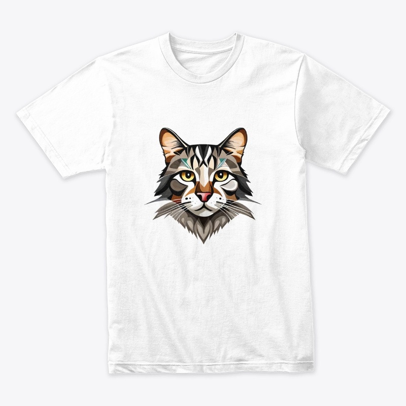Cat head t-shirt and hoddie (customised)