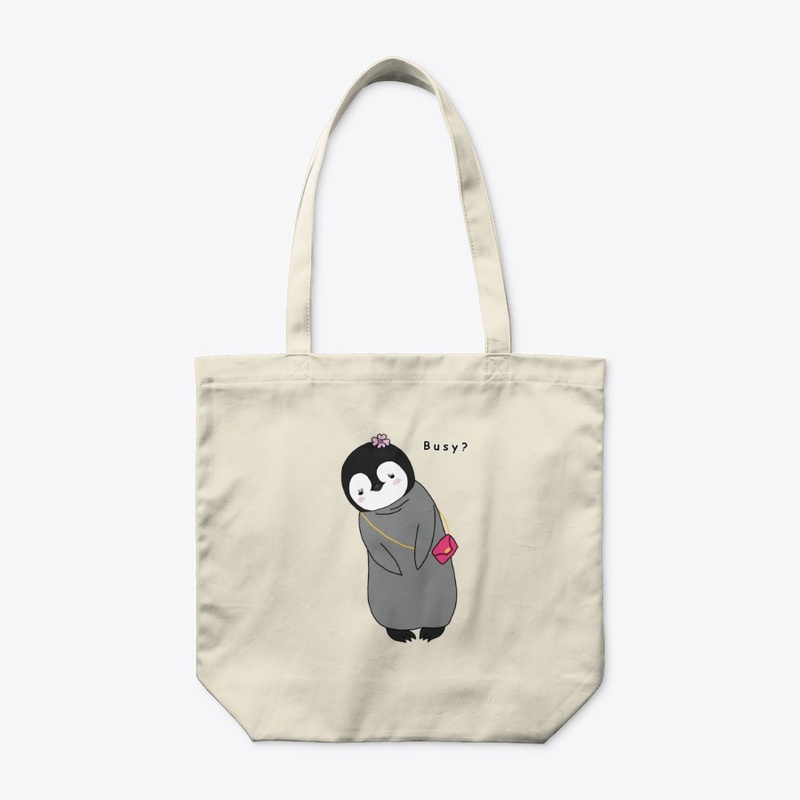 Busy? - Cute Baby Penguin Design