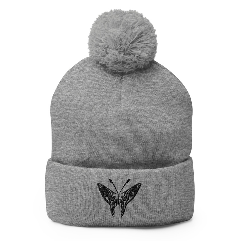 Butterfly Pom Pom Beanie