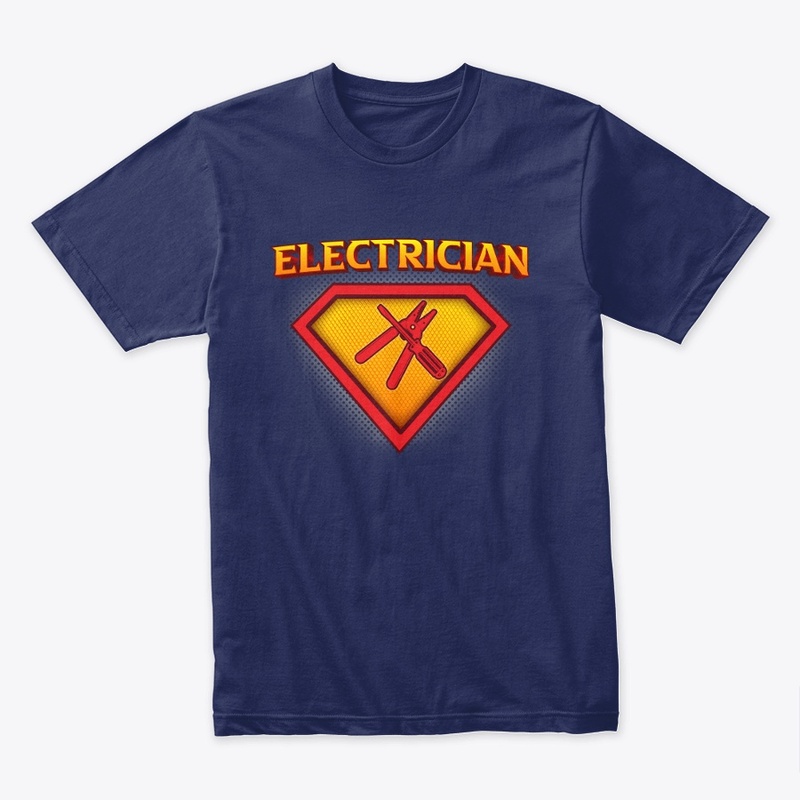 Cool Superhero Electrician Life