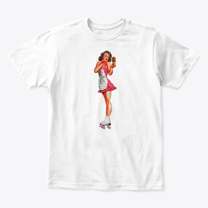 Girl with ice-cream top