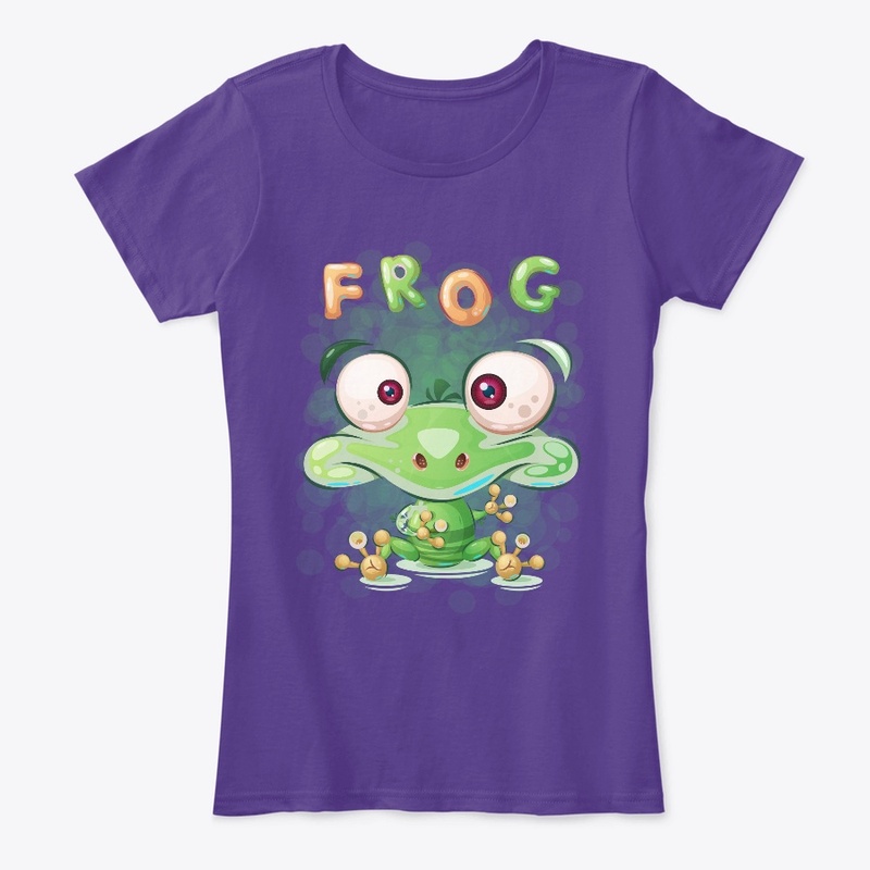 Green Frog T-Shirt Print