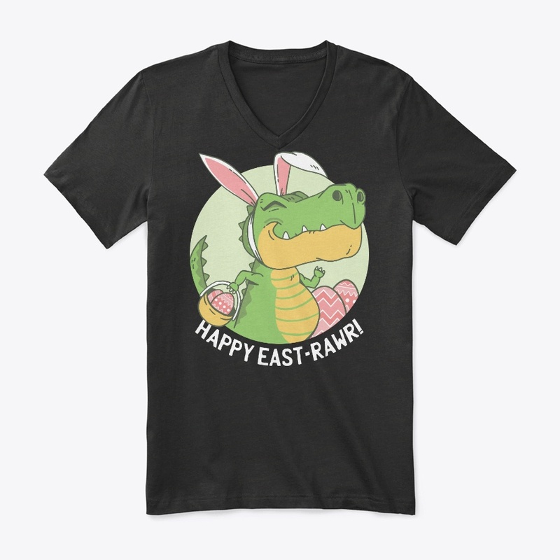 Happy East-Rawr Dinosaur Easter Gift