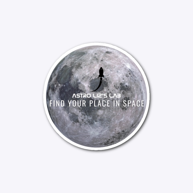 Find Your Place in Space Lunar Decal