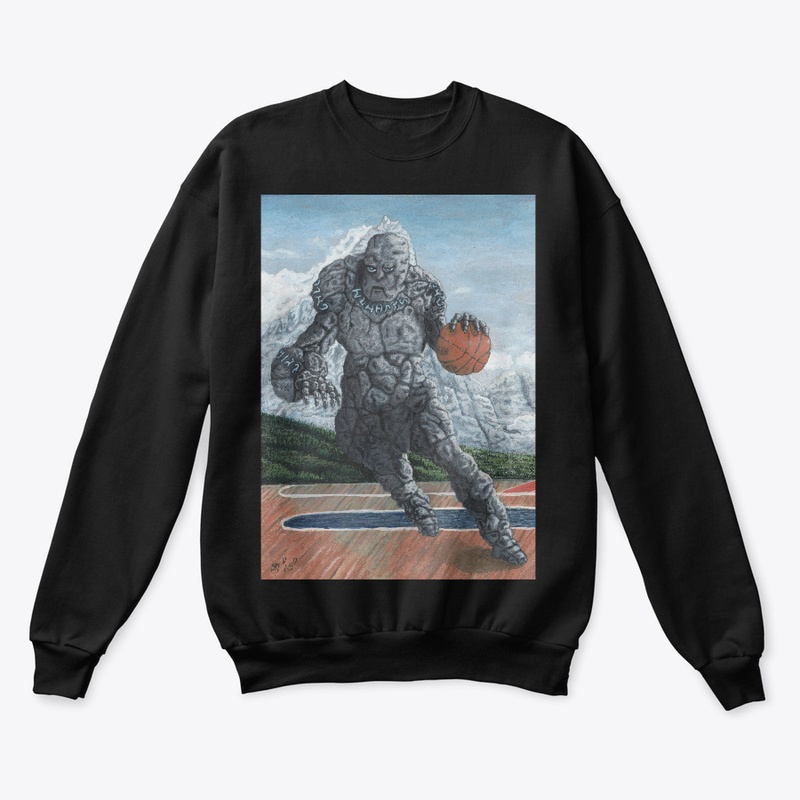 Stone Golem Playing Basketball Tee