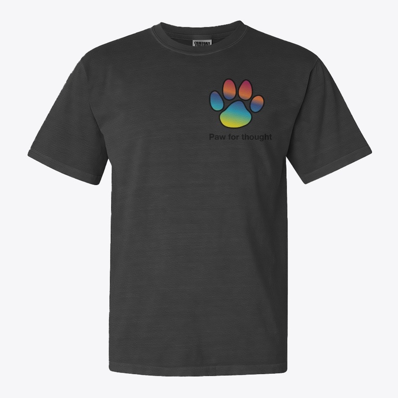 Color Fade Paw Print Tee