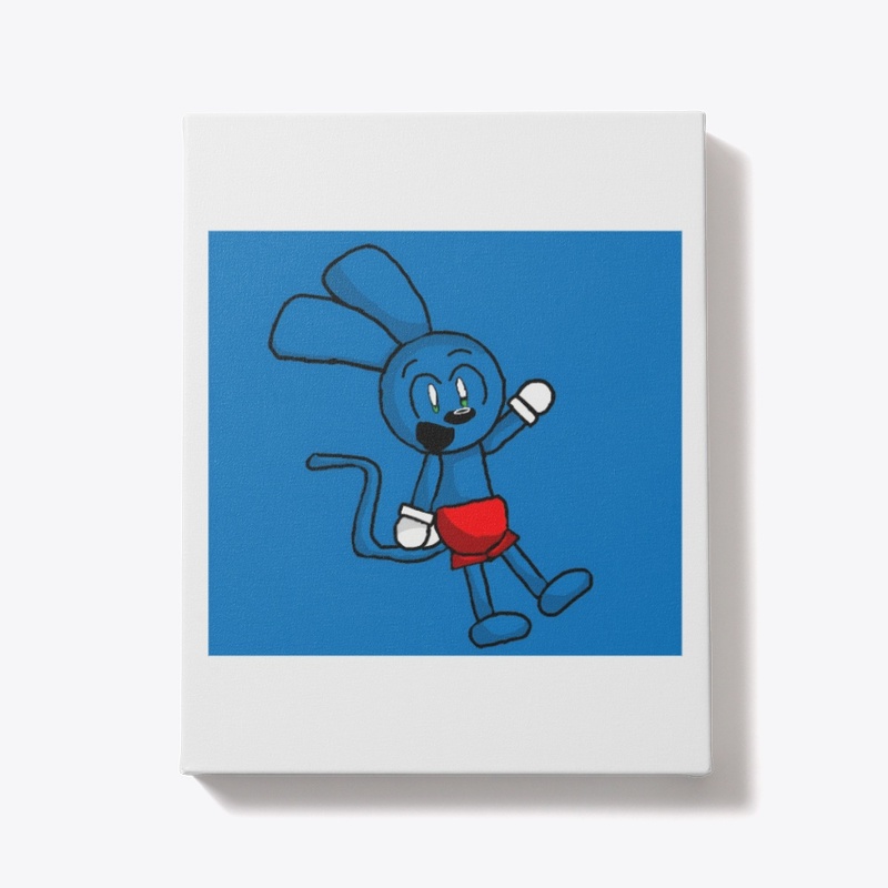 Riggy with blue background