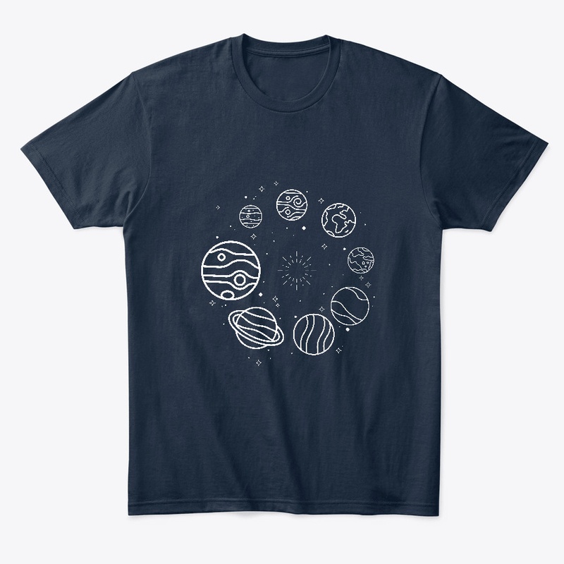 Planetary Line Art