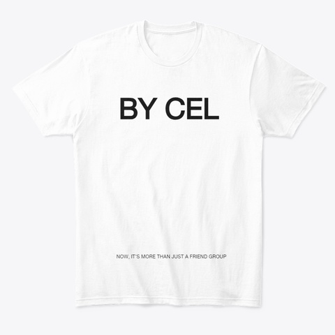 By Cel White T-Shirt Front