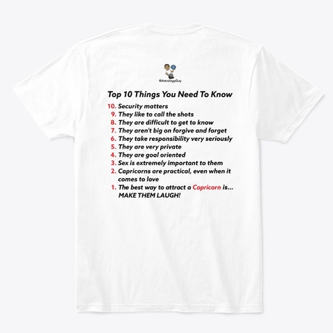 Dating A Capricorn? White Camiseta Back