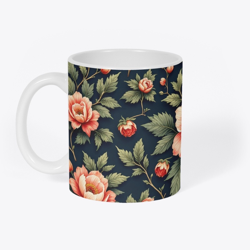 Roses Floral Kitchen Coffee