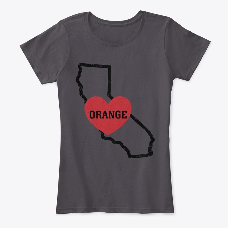 Orange California Heart Shirt 