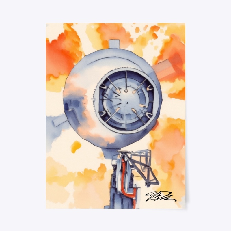 Starship booster top view static burn