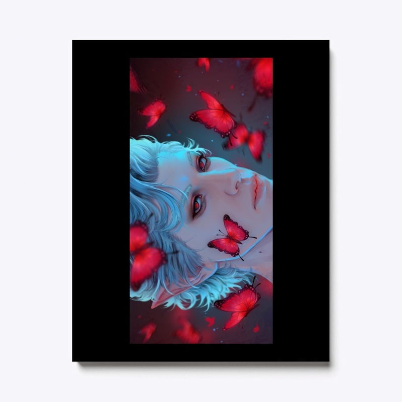 Red butterflies