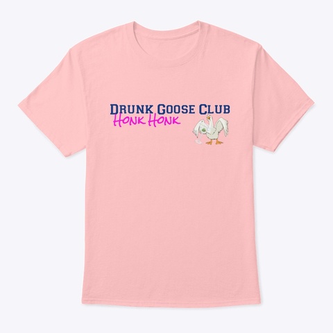 Goose Club Pale Pink T-Shirt Front