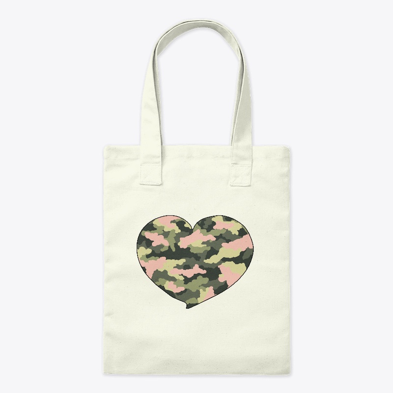 Pretty With Pink Camo Heart